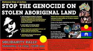 Aboriginal Demo Melbourne 14 July 2007