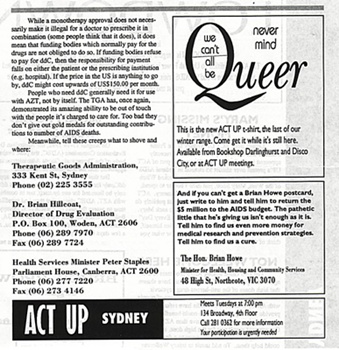 ACTUP Lowdown