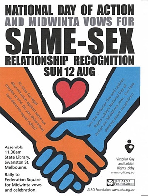 Samesex rally poster